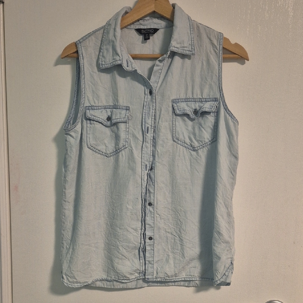 Buffalo David Bitton Light Blue Top